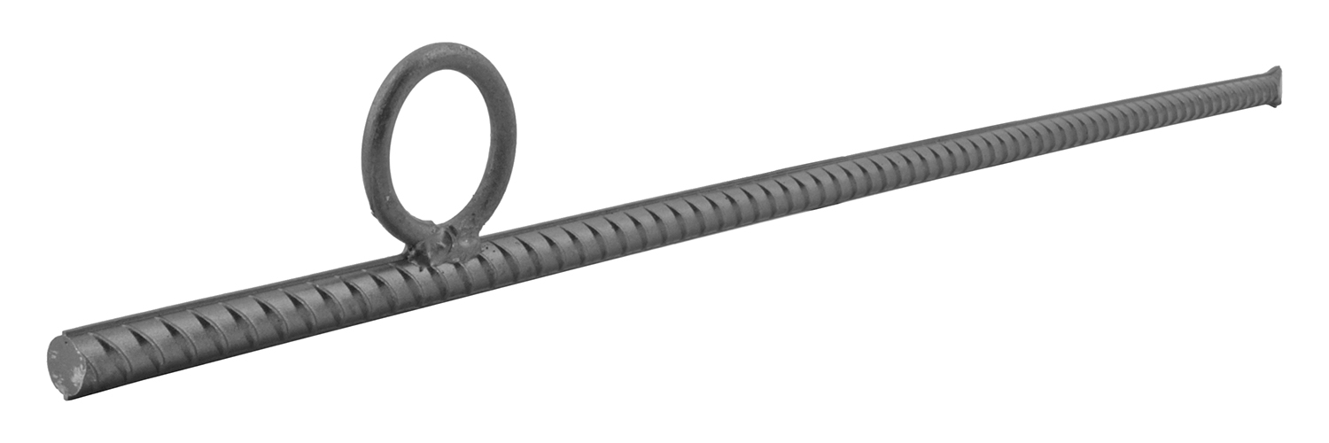 30" Rebar Ground Tent Stake with Dog Cable Tie Out Loop