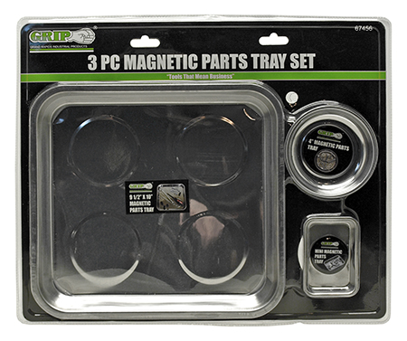 3 - pc. Magnetic Parts Tray Set - Grip