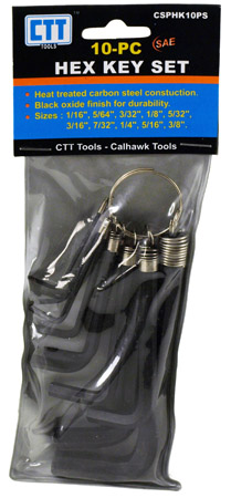 10-pc. Hex Key Set - SAE