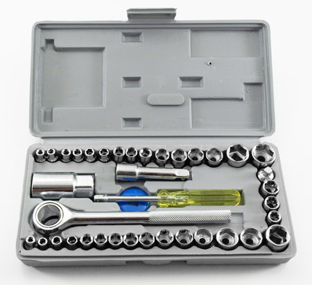40-pc. 1/4" & 3/8" Drive Socket Set