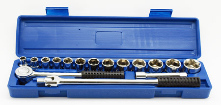 17-pc. 1/2" Drive SAE Professional Socket Set