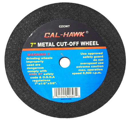 7" Metal Cut-Off Wheel