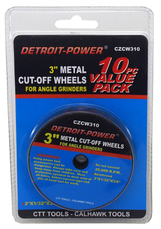 10-pc. 3" Metal Cut-Off Wheels