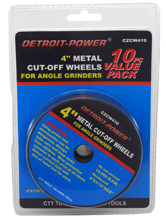 10-pc. 4" Metal Cut-Off Wheels