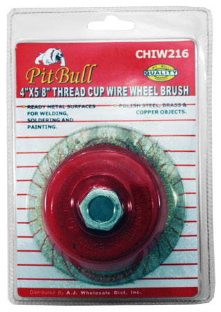 4" x 5/8" Thread Cup Wire Wheel Brush