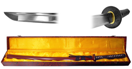 40" Hand Honed Samurai Sword - Red