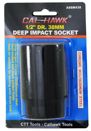 1/2" Drive x 38mm Deep Impact Socket
