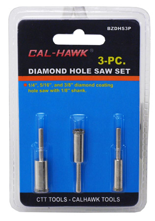 3-pc. Diamond Hole Saw Set