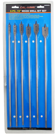 6-pc. 16" Wood Drill Bit Set