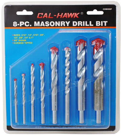 8-pc. Masonry Drill Bit