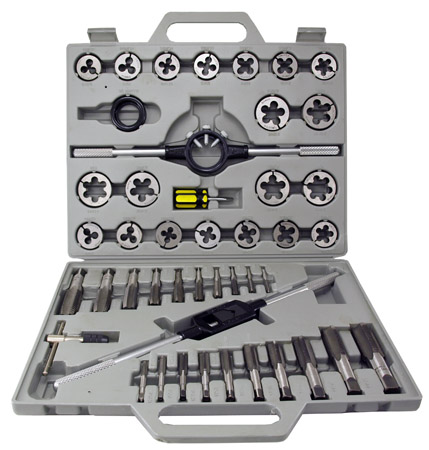 45-pc. Tungsten Steel Tap & Die Set - SAE