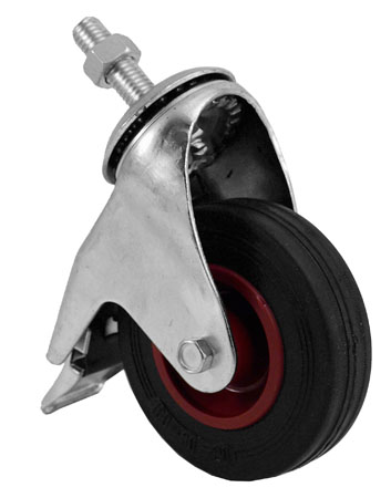 4" Swivel Caster with Threaded Bolt