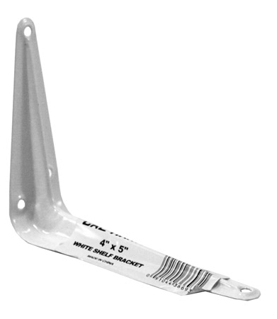4" x 5" Shelf Bracket - White