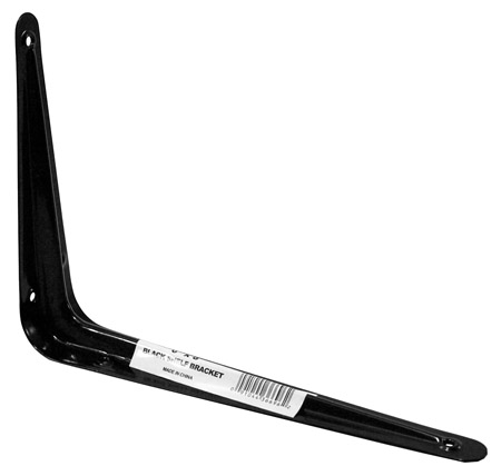 6" x 8" Shelf Bracket - Black