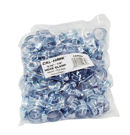 100-pc. 5/16" - 7/8" Hose Clamp
