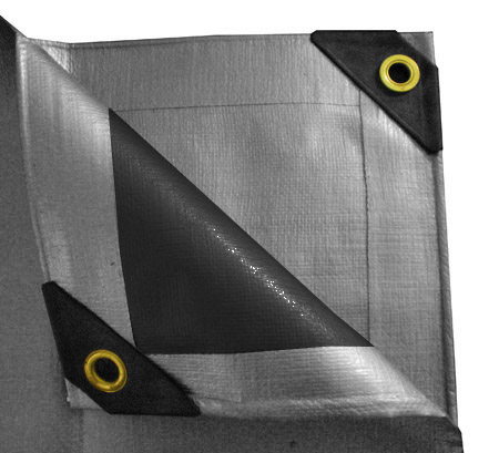 10 x 12 Fire Retardant Heavy Duty Canopy Tarp - Silver