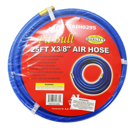 3/8" x 25' PVC Air Hose