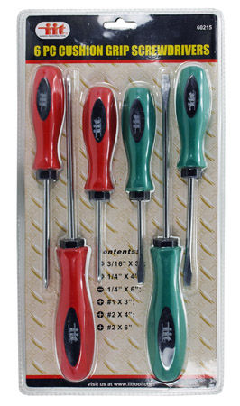 6-pc. Cushion Grip Screwdrivers