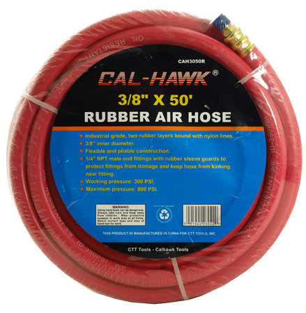 3/8" x 50' Rubber Air Hose