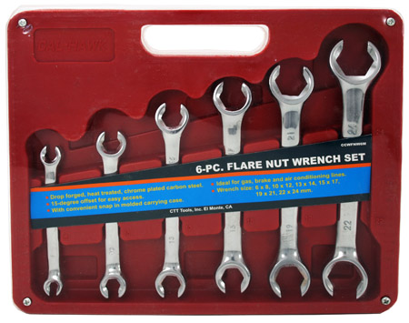 6-pc. Flare Nut Wrench Set - Metric