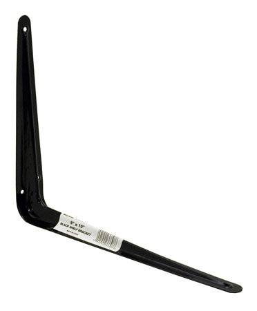 8" x 10" Shelf Bracket - Black