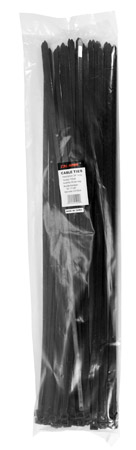 60-pc. 24" Black Zip Cable Ties