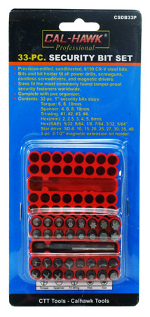 33-pc. Security Bit Set