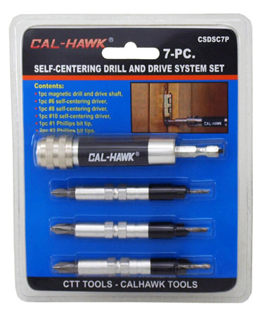 7-pc. Self Centering Drill and Drive System Set