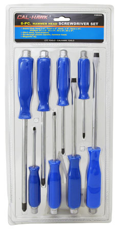 8-pc. Hammer Head Screwdriver Set