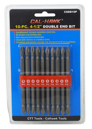 10-pc. 4-1/2" Double End Bit