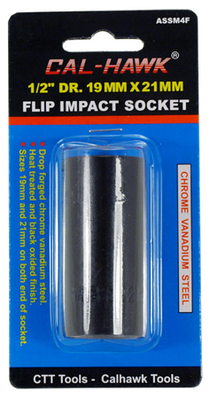 1/2" Drive 19mm x 21mm Flip Impact Socket