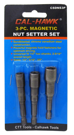 3-pc. Magnetic Nut Setter Set