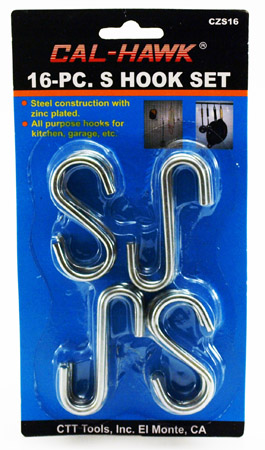 16-pc. "S" Hook Set