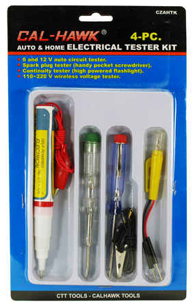 4-pc. Auto & Home Electrical Tester Kit