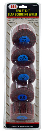 5-pc. 2" x 1" Flap Scouring Wheel