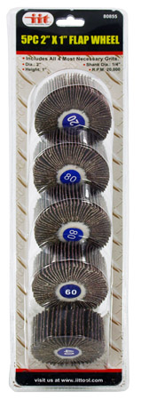 5-pc. 2" x 1" Flap Wheel