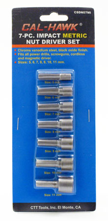 7-pc. Impact Metric Nut Driver Set