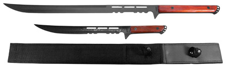 2-pc. Wood Handle Fantasy Sword Set
