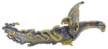 14" Fantasy Eagle & Snake Dagger