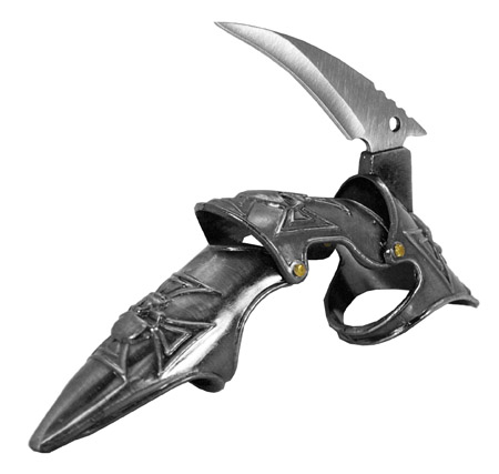 Finger Armor w/Blade - Skull