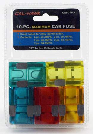 10-pc. MAXI Car Fuse