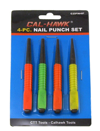 4-pc. Nail Punch Set