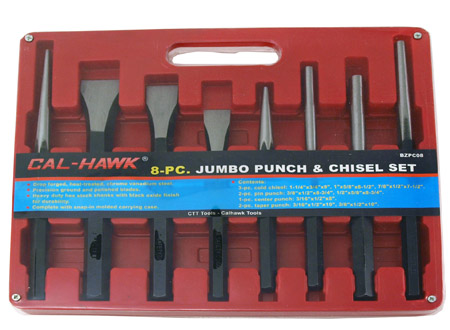 8-pc. Jumbo Punch and Chisel Set