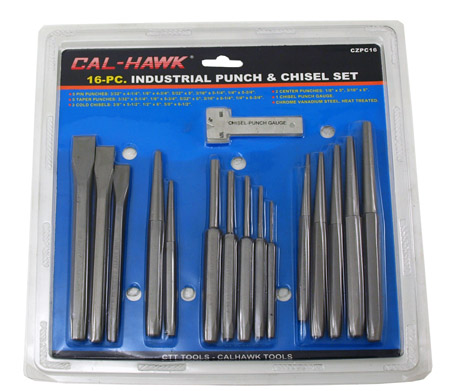 16-pc. Industrial Punch and Chisel Set