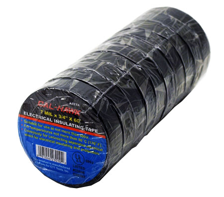 10-pc. 3/4" x 60' Electrical Insulating Tape