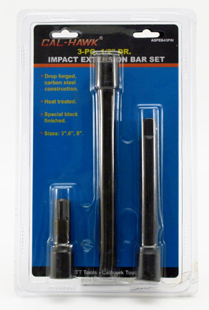 3-pc. 1/2" Drive Impact Extension Bar Set