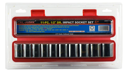 11-pc. 1/2" Drive Impact SAE Socket Set