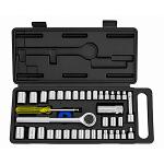 40-pc. 1/4" & 3/8" Drive Socket Ratchet Tool Set - Metric / SAE