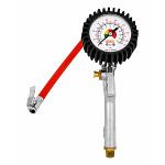 Heavy Duty Air Tire Inflator Tool with Dial Gauge and 16" Hose