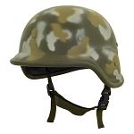 PASGT Airsoft Protective Helmet with Adjustable Chin Strap - Woodland Camo